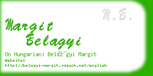 margit belagyi business card